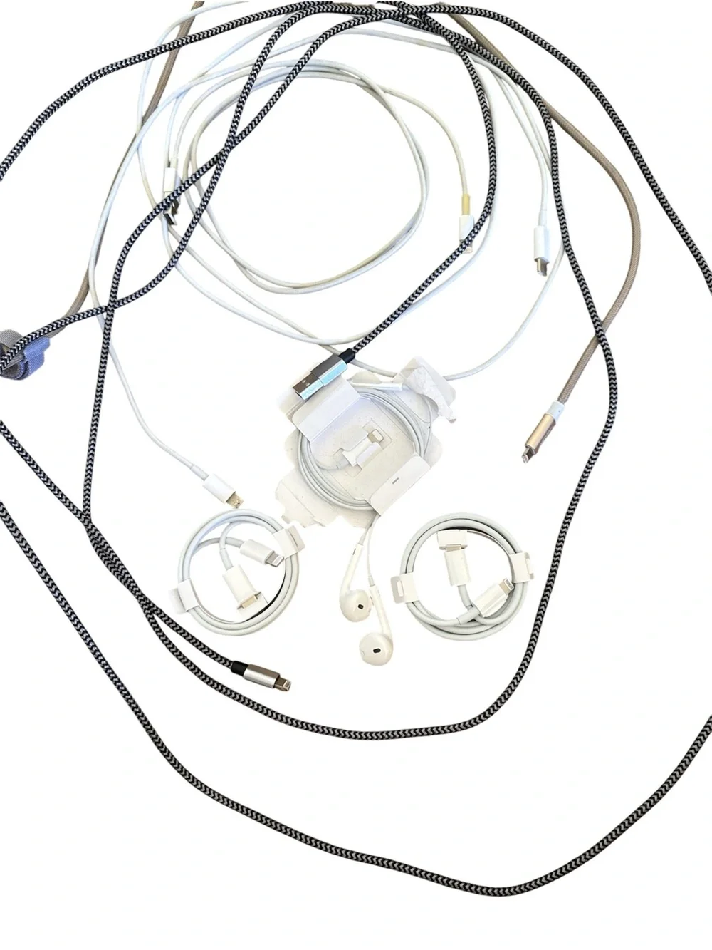 iPhone lightening connector cables and accessories bundle